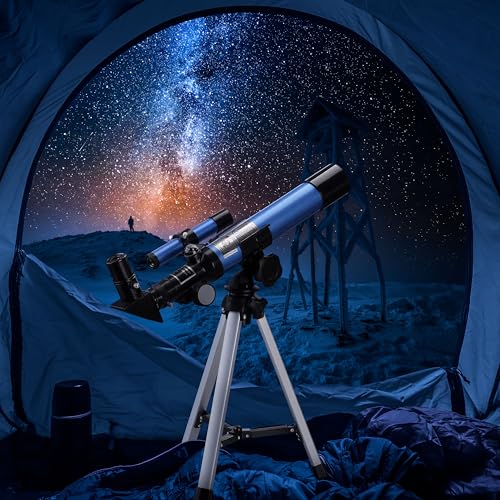 Aomekie Kids Telescope with Table Tripod, 32X Moon Observation Telescope for Kids, Great for Beginners and Foster Astronomical Interest
