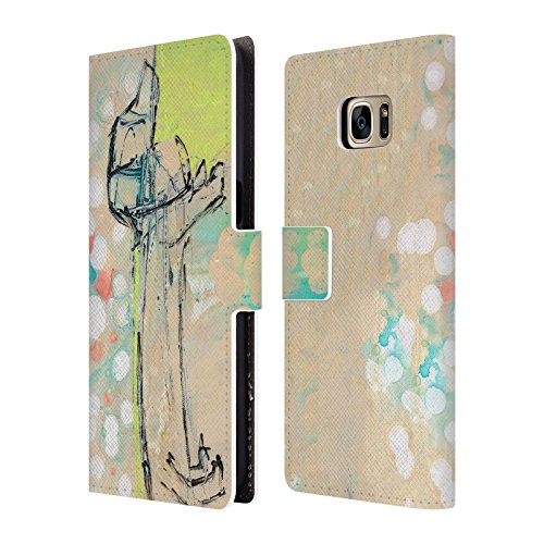 Official Wyanne Dachshund Animals Leather Book Wallet Case Cover For Samsung Galaxy S7 edge