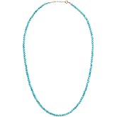 JIAJIA Women's December Turquoise Necklace, Turquoise, Blue, One Size