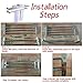 Stainless Steel Double Towel Bar 23 Inch With 5 Hooks ,Bathroom Shelves, Towel Holders Bath ,Towel Rack, Bathroom Shelves