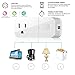 Smart Plug, VIMVIP [2 Pack] Wireless Mini Smart Plugs Outlet USB Charging Wifi Socket Compatible with Amazon Alexa, Google Home to Remote Control, Button Switch and More by IOS/Android Devices (White)