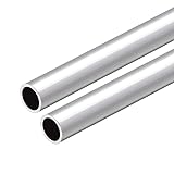 uxcell 6063 Aluminum Round Tube, 300mm Length 15mm