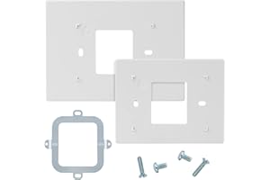 XIMOON Thermostat Wall Plate Compatible with Honeywell Home THP2400A1027W Coverplate Assembly Wall Mount Plate -White