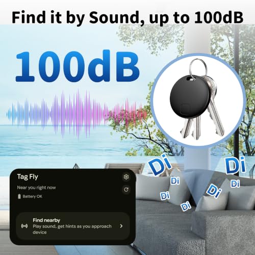 Air Tracker Android, 4 Pezzi Smart Tracker Trova Oggetti (Nero) | Bluetooth Tracker con Google's Find Hub(Solo Android), Air Smart Tracker Localizzatore Chiavi per Chiavi/Bagagli/Portafogli
