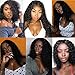 Water Wave Human Hair Lace Front Wigs for Black Women 150% Density Brazilian Water Wave Lace Front Wig with Baby Hair Pre Plucked Bleached Knots Deep Curly Lace Front Human Hair Wigs 16 Inch