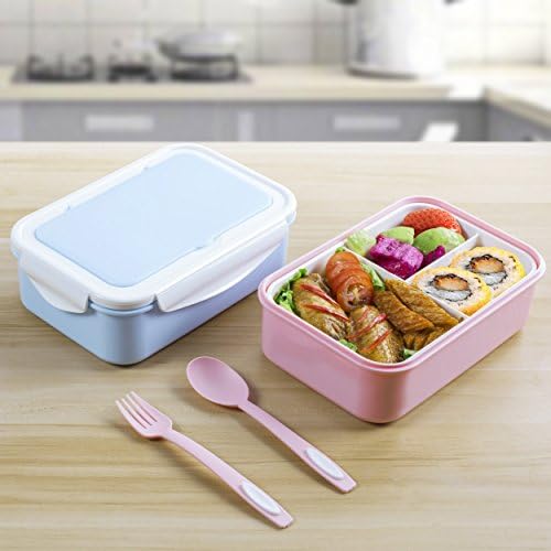 2 PACK Bento Lunch Box – 3 Tier Box Containers – FDA Approved, BPA Free Meal Box For Adults & Kids …