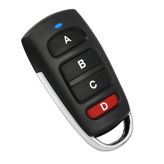 MagiDeal Universal 4-Kanal 433 MHz Funk Fernbedienung Alarmanlagensysteme Garagentor - D