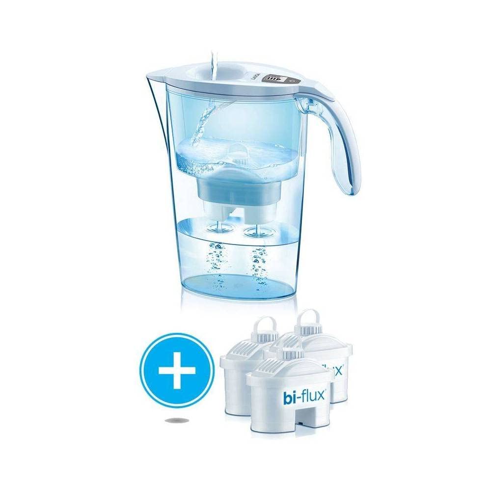 LAICA White Stream Pitcher Kit + 3 Filters, Pack