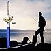 SUPOW® Fishing Rod, 39 inch Telescopic Saltwater Fishing Rod Ice Fishing Foldable Pole Mini Portable Travel Pocket Size Drum Wheel Rod Aluminum Alloy Pen Shaped Pole Ideal Fishing Rod & Reel Combo Great Gift-Blue