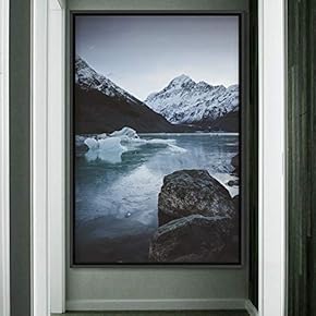 signwin Framed Canvas Wall Art Mountain Lake View...