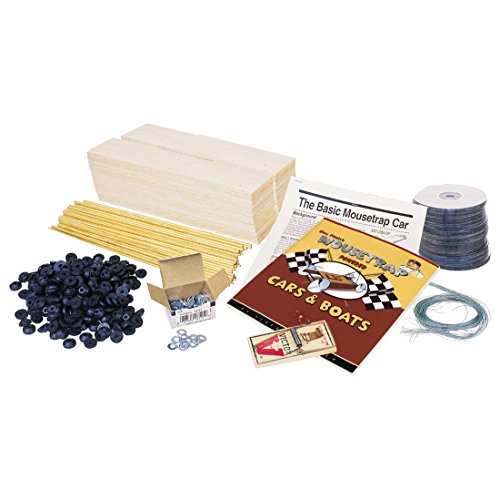 Pitsco Balsa Wood Mousetrap Vehicle Kit (For 10 Students) (Best Mousetrap Car For Distance)