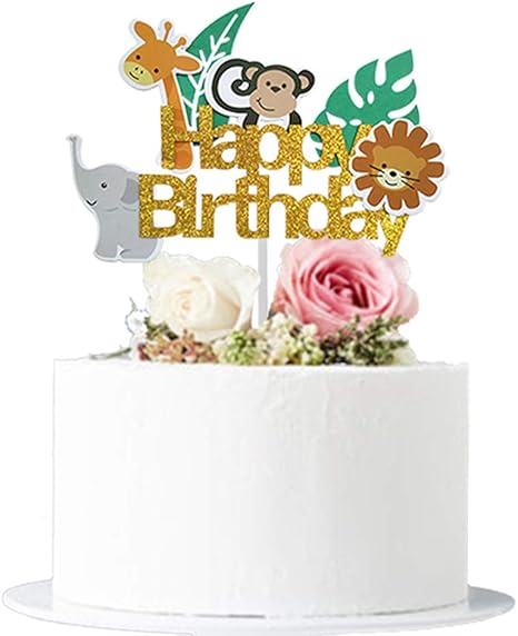 Amazon Com Glitter Woodland Creatures Elephant Monkey Giraffe