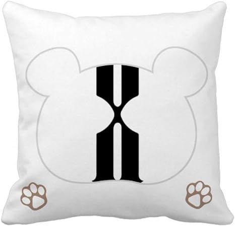 Amazon 黒のシルエットで10人のローマ数字 枕カバーを放り投げてスクエアベア 50cm X 50cm 抱き枕 オンライン通販