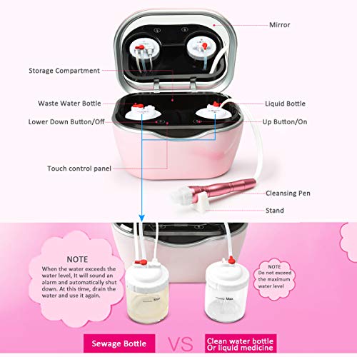 Home Facial Skin Cleaning Machine, Blackhead Remover, Water Massage Rinse and Suction Combination Skin Care Tool, Vacuum-Pore Cleaner, Pimple Acne Extractor Tool Suitable for Women and Men