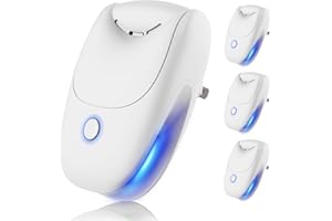 AKHQVC Plug In Negative Ion Air Purifier – 4Pack Quiet Two-speed Adjustment Air Ionizers, Mini Air Fresheners for Home, Bedroom, Office, Kitchen, Portable Odor Eliminator for Smoke, Dust, Pet Smell