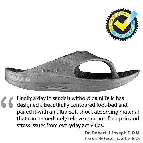 Telic Energy Flip Flop - Comfort Sandals for Men and Women, Dolphin Gray, Women's 5 / Men's 4 - Thumbnail 3