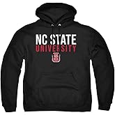 North Carolina State University Official Stacked Unisex Adult Pull-Over Hoodie