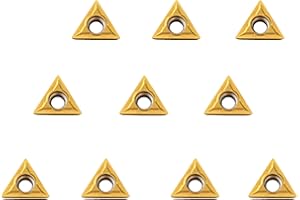 AIERPO 10PCS TCMT16T304(TCMT32.51) Carbide Turning Inserts for CNC Lathe Cutting Tools & STFCR Turning Tool Holder