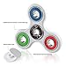 Tri Fidget Hand Spinner Toy Stress Reducer ABS Frame Si3N4 Ceramic Bearing Good For ADD, ADHD, Anxiety and Autism Adult Children - Spins Last For 3 Mins (White & Red & Green & Blue)