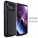Galaxy S8 Plus Battery Case, Dcase Galaxy S8 Plus 5500mAh Extended Portable Battery Case, Rechargeable Fast Charging Battery Case For Samsung Galaxy S8 Plus (Black)