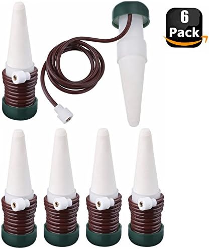 LONSHI Watering Stakes Automatic Watering System, Plant Self Drip Irrigation Slow Release for Indoor or Outdoor Houseplants,6 Pack