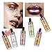 AL'IVER Face Glow Liquid Highlighter, Contour Make Up Glitter Brighten Shimmer 3D Highlighters Waterproof