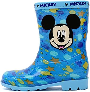 Joah Store Boy's Blue Rain Boot Mickey Mouse Shoes (Parallel Import/Generic Product)