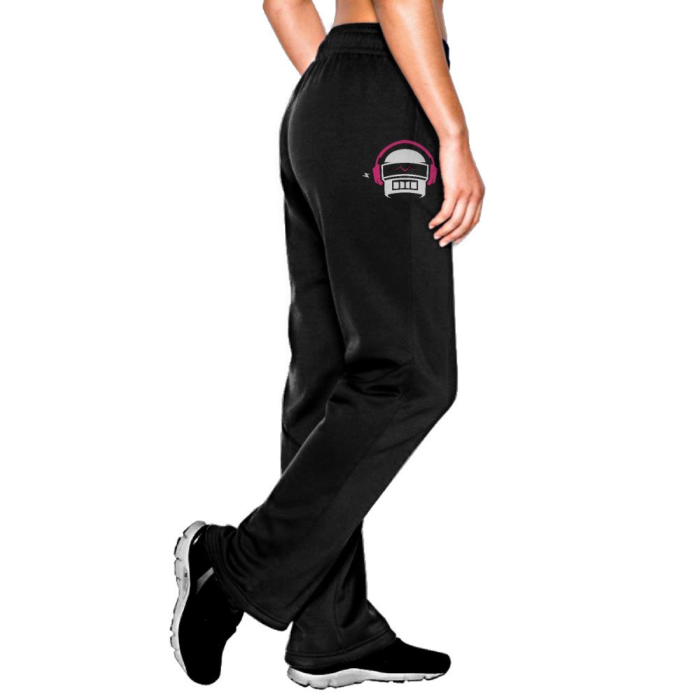 MEGGE Women's Ninety9Lives's Elastic Athletic Lounge Pant Black