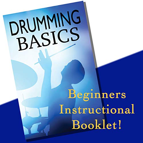 image for Bundled Brands Drummer Practice Pad with Drum Accessories - 5 Pieces I