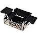 Docooler Lockable Cosmetic Organizer, Box Foldable Makeup Train Storage Case Holder, 2 Layers
