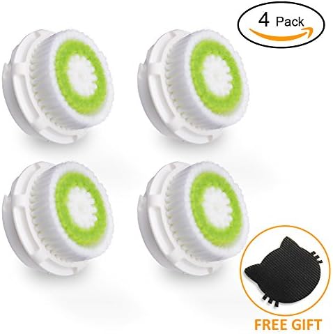 Vinwer 4 Pack Acne Treatment Skin Care Replacement Brush Head Acne Prone Black Heads and Oily Skin Smart Profile, Mia 1, Mia 2, Mia 3 (Aria), Plus, Pro, Alpha Fit