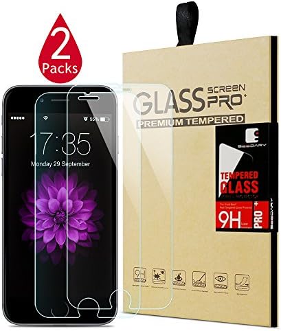 iPhone 6 Plus Screen Protector, Seedary 2 Packs Ultra Clear Tempered Glass Screen Protector Anti-scratch Oleophobic for iPhone 6 Plus/6s plus