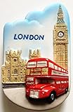 Red Bus and Big Ben London High Quality Resin 3D fridge Refrigerator Thai Magnet Hand Made Craft.