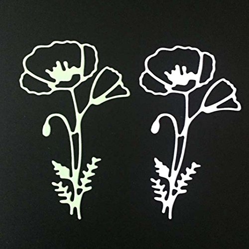 image for Cutting Dies,Hstore Dragonfly Balloon boy and Girl Flowers Paper Card 