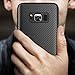Samsung Galaxy S8 Case, iCOCEN [Carbon Fiber Texture Design] Durable Light Shockproof Cover Full Protective Stylish Slim Fit Shell Soft TPU Silicone Gel Bumper Case for Galaxy S8 5.8 inch 2017 - Black