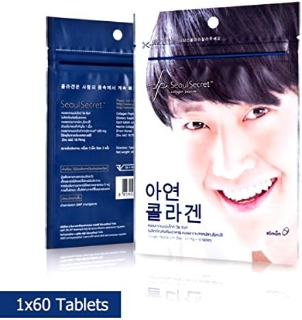 1 Pack "Seoul Secret Collagen" 600mg Zinc for Men Smart Perfect