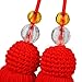 Andux 2pcs/set 100cm/50cm Taiji Sword Tassel Long Silk Chinese Kungfu Sword Tassel Sword Martial Arts Supplies Drama Accessories Pack of 2 TJJS-02