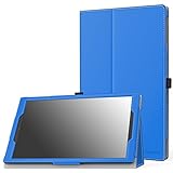 MoKo Case for Fire HD 10 Tablet (5th Generation, 2015 Release) - Slim Folding Cover with Auto Wake/Sleep for Amazon Fire HD 10.1 Inch Tablet, BLUE