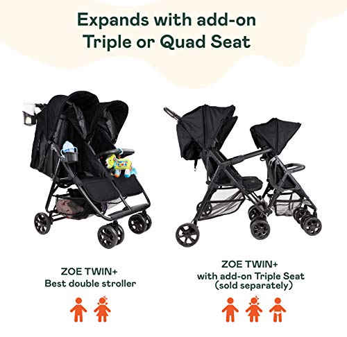 zoe tandem double stroller