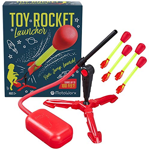 Toy Rocket Launchers for kids Shoots Up to 100 Feet 4 Foam Tipped