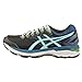 ASICS Women's GT-2000 4 Running Shoe,Black/Pool Blue/Flash Yellow,US 7 D