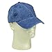 DALIX Mens Pigment Dyed Washed Cotton Cap - Adjustable Hat 6 Panel Unstructured (Heavy Washed Navy Blue)