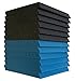 Foamily 24 Pack - Ice Blue/Charcoal Acoustic Panels Studio Foam Wedges 1