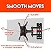 ECHOGEAR Full Motion Articulating TV Wall Mount Bracket for Most 15-39 inch TVs & Computer Monitors Featuring 10.5