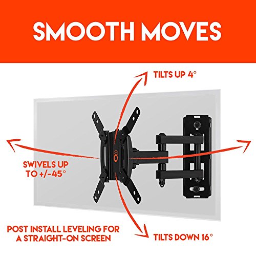 ECHOGEAR Full Motion Articulating TV Wall Mount Bracket for Most 1539