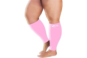 Zeta Wear Plus Size Leg Sleeve Support Socks - Wide Compression, Women, Amazing Fit, 1 Pair