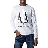 Armani Exchange mens Icon Project Embroidered Pullover Sweatshirt