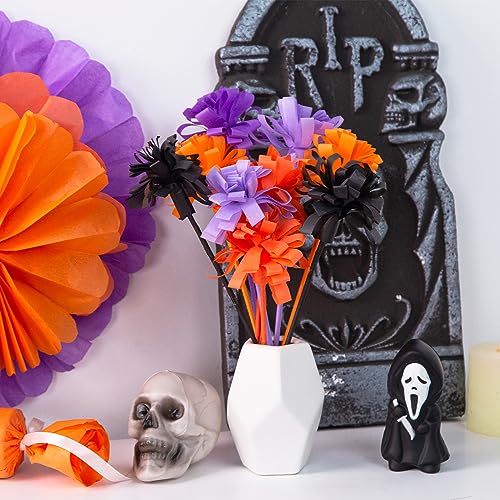 Shindel 120 Sheets Tissue Paper for Halloween, Halloween Wrapping Paper 19.7 x 13.8 Inch Gift Wrapping Paper for Halloween DIY Crafts Gift Box Wrapping 5 Colors