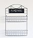 Wall Mounted 2-tier Universal Rack with Chalkboard - Kitchen, Spices, Mail Holder, Crafts Storage Organizer Basket Shelf