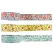 Wrapables Floral Bloom Mini Japanese Washi Masking Tape (Set of 3), 6-10M L x 15mm W